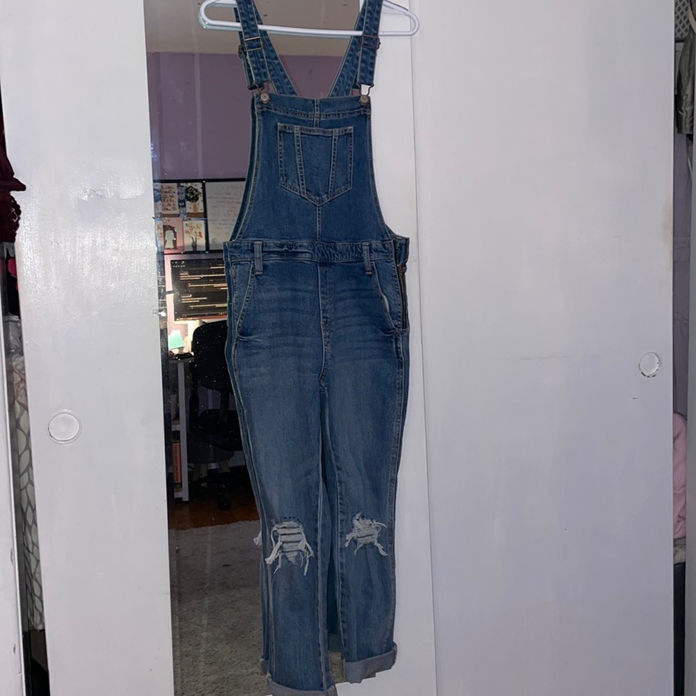 Distressed Overalls